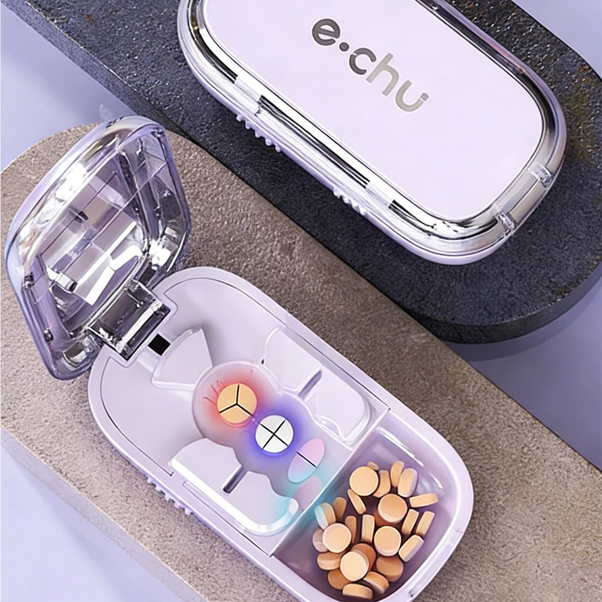 Portable Pill Splitter Pill Divider, and Pill Cutter That Can Precisely and Evenly Split Pills into Halves, Thirds, and Quarters
