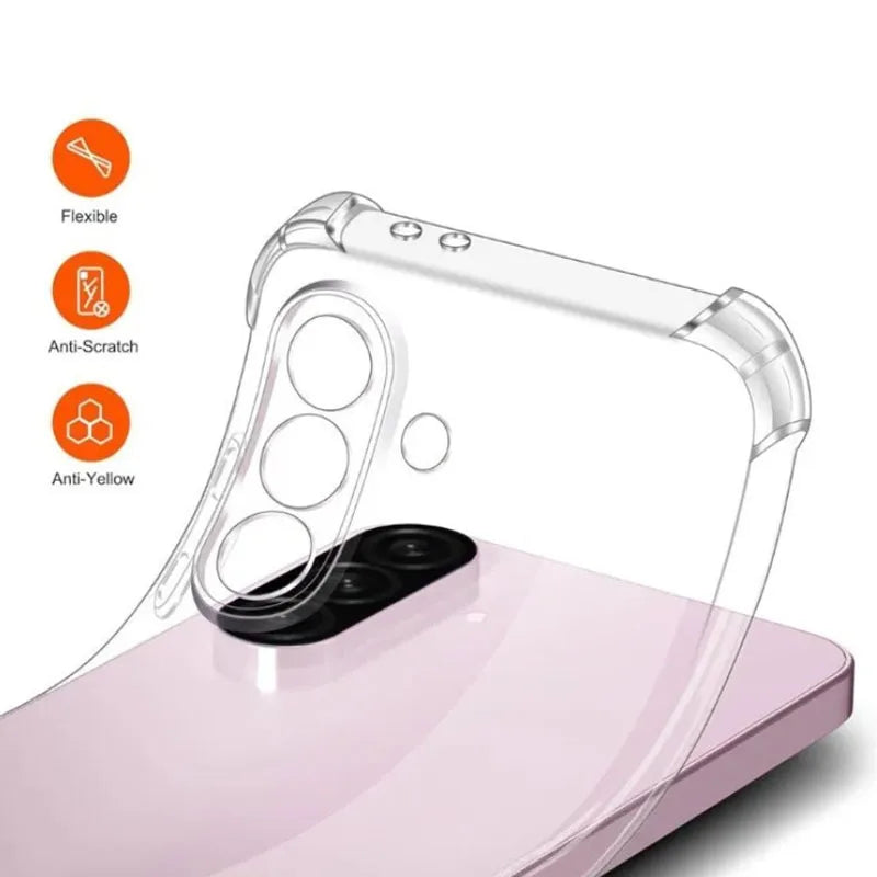 Case For Samsung Galaxy A57 A56 A55 A37 A36 A35 A16 A15 A26 A25 A54 Protective Cover Four Corners Shockproof Bumper Coque Fundas