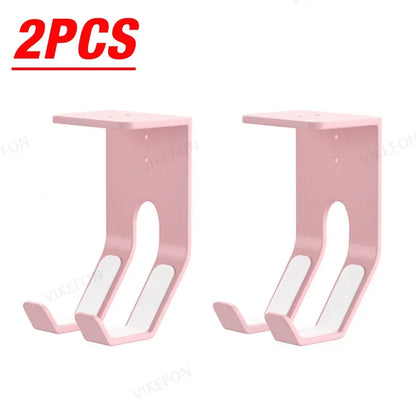 2pcs/4pcs ABS Under Table Game Controller Rack Game Console Storage Base Headset Holder Stand for Sony Xbox Switch PS5/PS4 Mount