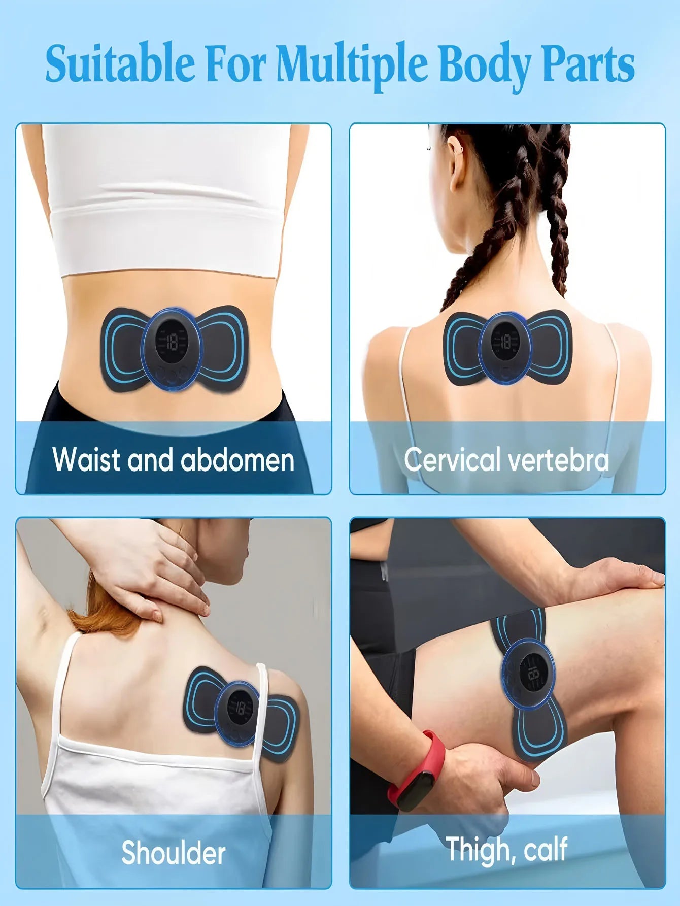 Ems Massager Kit, Foot Massager Pad, Body Massager Patch For Whole Body