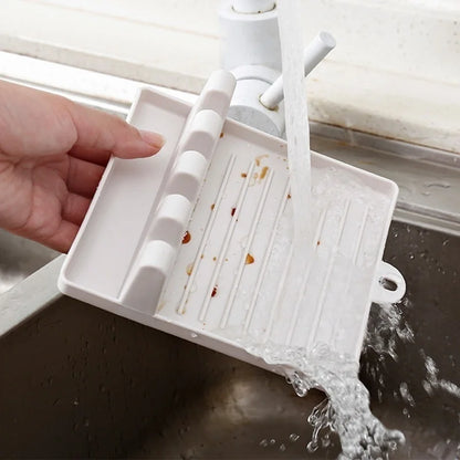 Non-Slip Kitchen Spoon & Spatula Holder – Countertop Rest