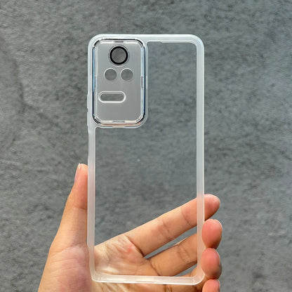 Xiaomi Poco F4 Plating Silicone Case – Shockproof Transparent Soft Back Cover