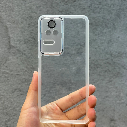 Xiaomi Poco F4 Plating Silicone Case – Shockproof Transparent Soft Back Cover