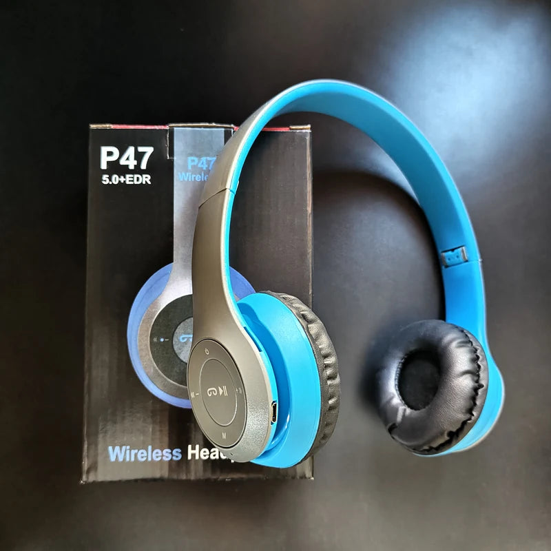 Handsfree Wireless Headphones Noise Canceling Headphone Earphone P47 headset Bluetooth Head Phone for iPhone Huawei Samsung S22