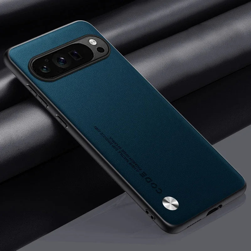 Luxury Leather Phone Case for Google Pixel 10A 10 11 XL 9A 9 Pro 8Pro 7 6 Pro 8A 7A 5A 4 Plain Skin Shockproof Soft Back Cover