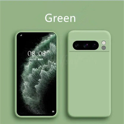 For Google Pixel 8 Pro Case Pixel 10 Pro Cover Liquid Silicone Rubber Protector TPU Case Pixel 9 Pro XL 8 Pro 8A 7A 7 6A 6 Pro