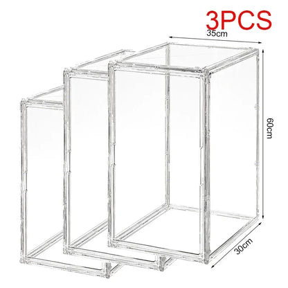 Transparent Storage Box Organizer Bookshelf Album CD Desktop Dustproof Display Cabinet Figures Acrylic Box Blind Box Showcase