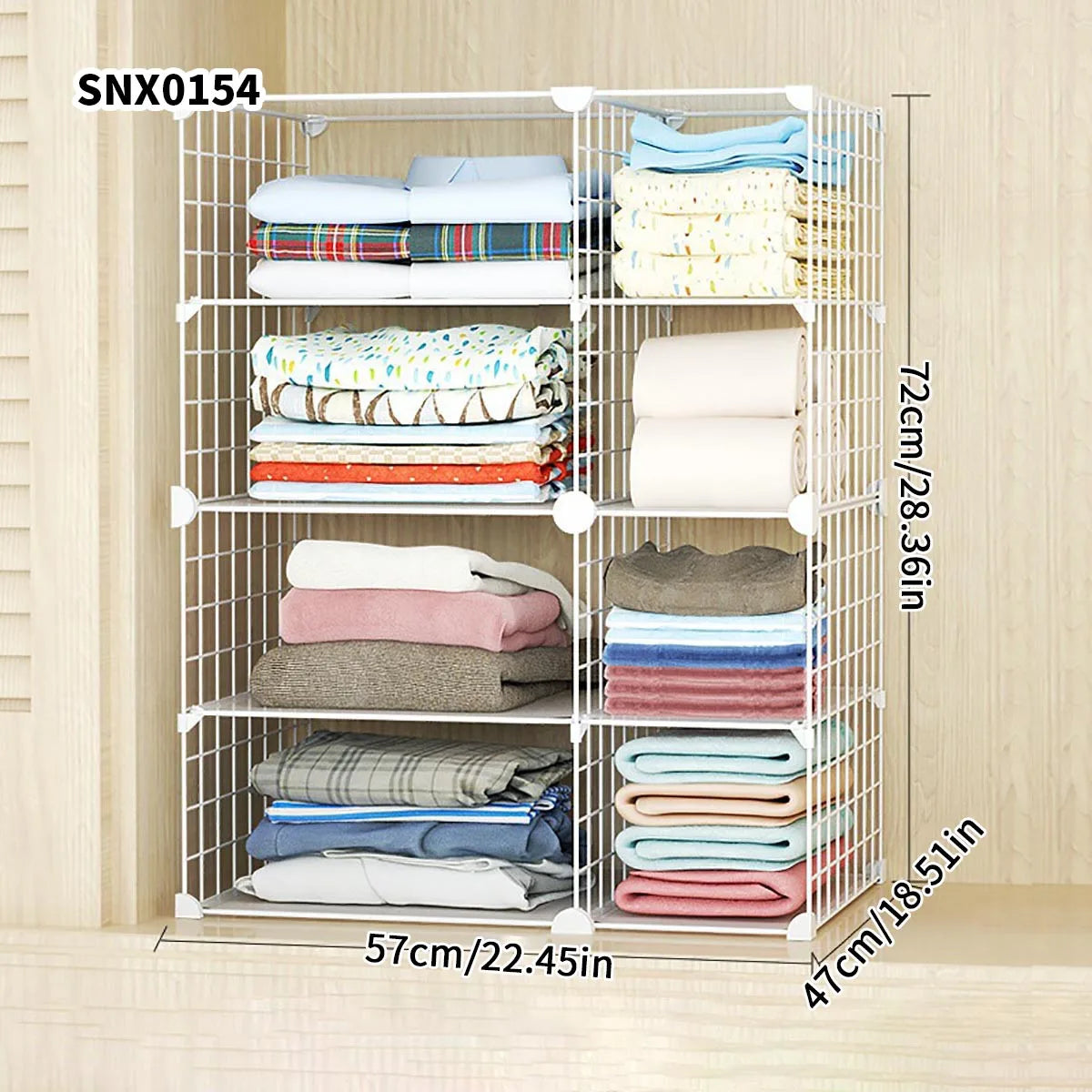 Clothing Layered Storage Wardrobe Partition Rack Hanging Closet Cross Partition Vertical Student Dormitory Cabinet Layered Rack