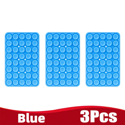 Silicone Suction Cup Phone Holde Multifunctional Fixed Anti-slip Mobile Fixture Double Sided Detachable Phone Rubber Sucker Pad