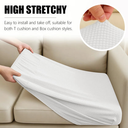 1 2 3 4 Seat Sofa Cushion Cover Back Combination Kit Cover Living Room Waterproof Jacquard Slipcover Couch Seat Protector Case
