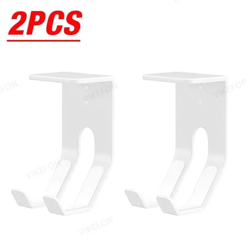 2pcs/4pcs ABS Under Table Game Controller Rack Game Console Storage Base Headset Holder Stand for Sony Xbox Switch PS5/PS4 Mount