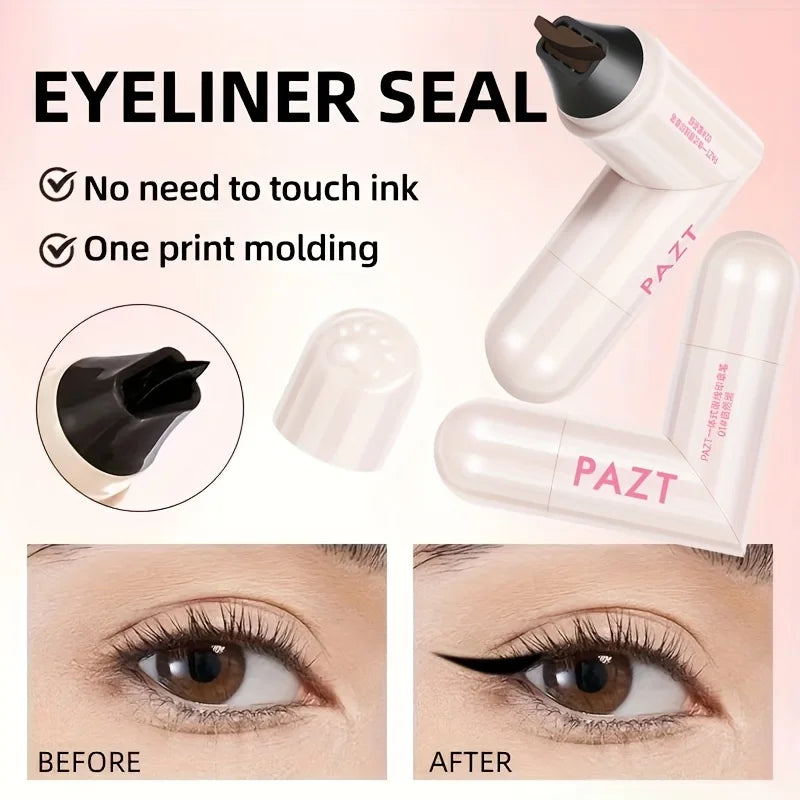 Rotating Eyeliner Stamp Pen, Long-Lasting Waterproof & Sweat-Proof, One-Touch Application, Ideal for Beginners, Perfect for Dail