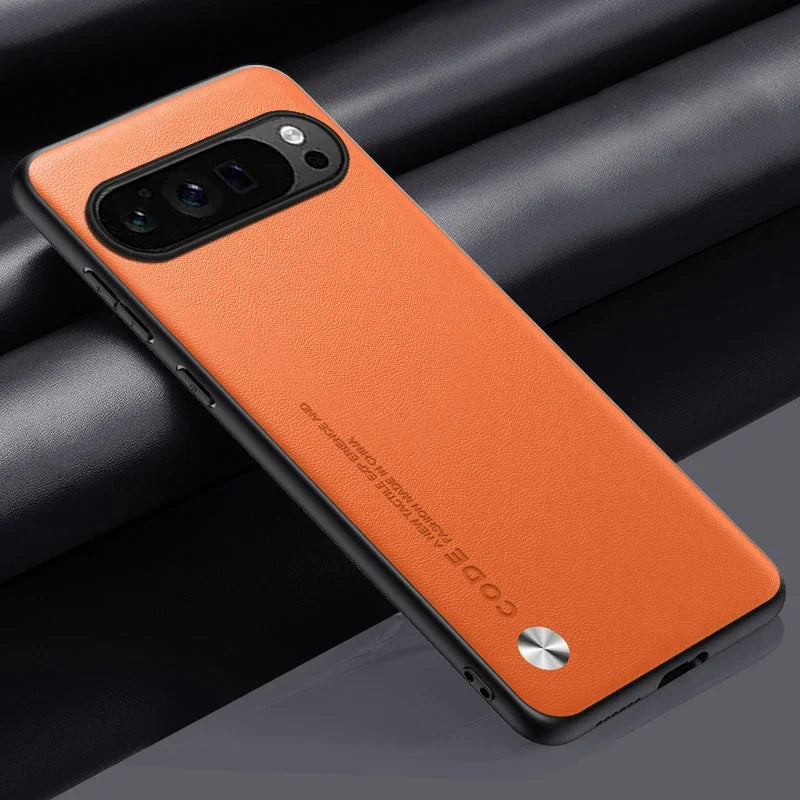 Luxury Leather Phone Case for Google Pixel 10A 10 11 XL 9A 9 Pro 8Pro 7 6 Pro 8A 7A 5A 4 Plain Skin Shockproof Soft Back Cover