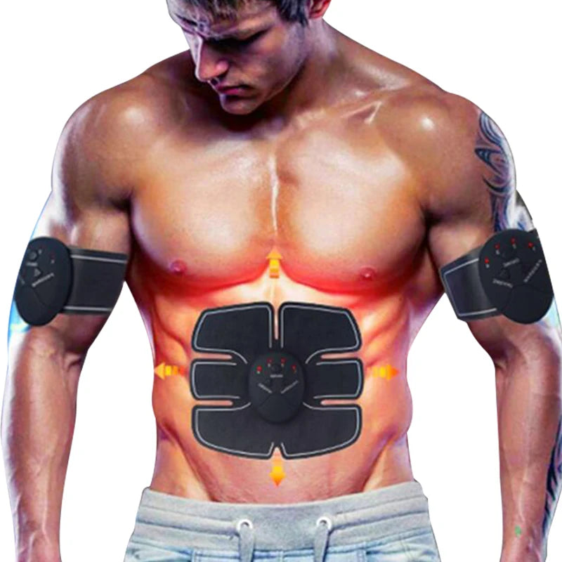 EMS Muscle Stimulator Abdominal Muscle Massager Hip Training Fitness Fat Burning Buttocks Arm Abdomen Trainer Apparatus Slimming