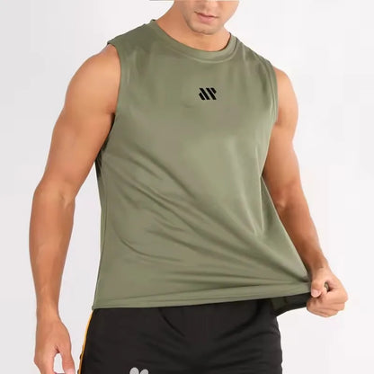 Men's Bodybuilding Vest Gym Workout Mesh Fitness Sleeveless shirt Running Tank Top Stringer Single Shirt Summer Sport Vest Men