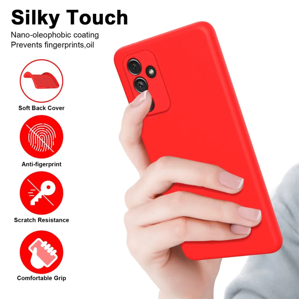 Liquid Silicone Case For Samsung Galaxy A16 A36 A26 A56 A15 A25 A35 A55 A04 A04E A04S A05 A05S A06 A14 A24 A34 A54 5G Cover