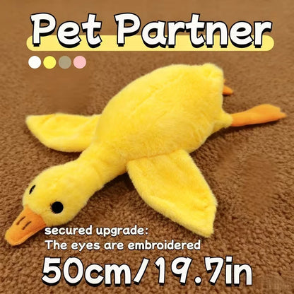 50cm Soft Colorful Duck Plush Toy for Cats Dogs Relax Pet Companion Anxiety-Relieving Dog Buddy Energy Release Gift for Pets