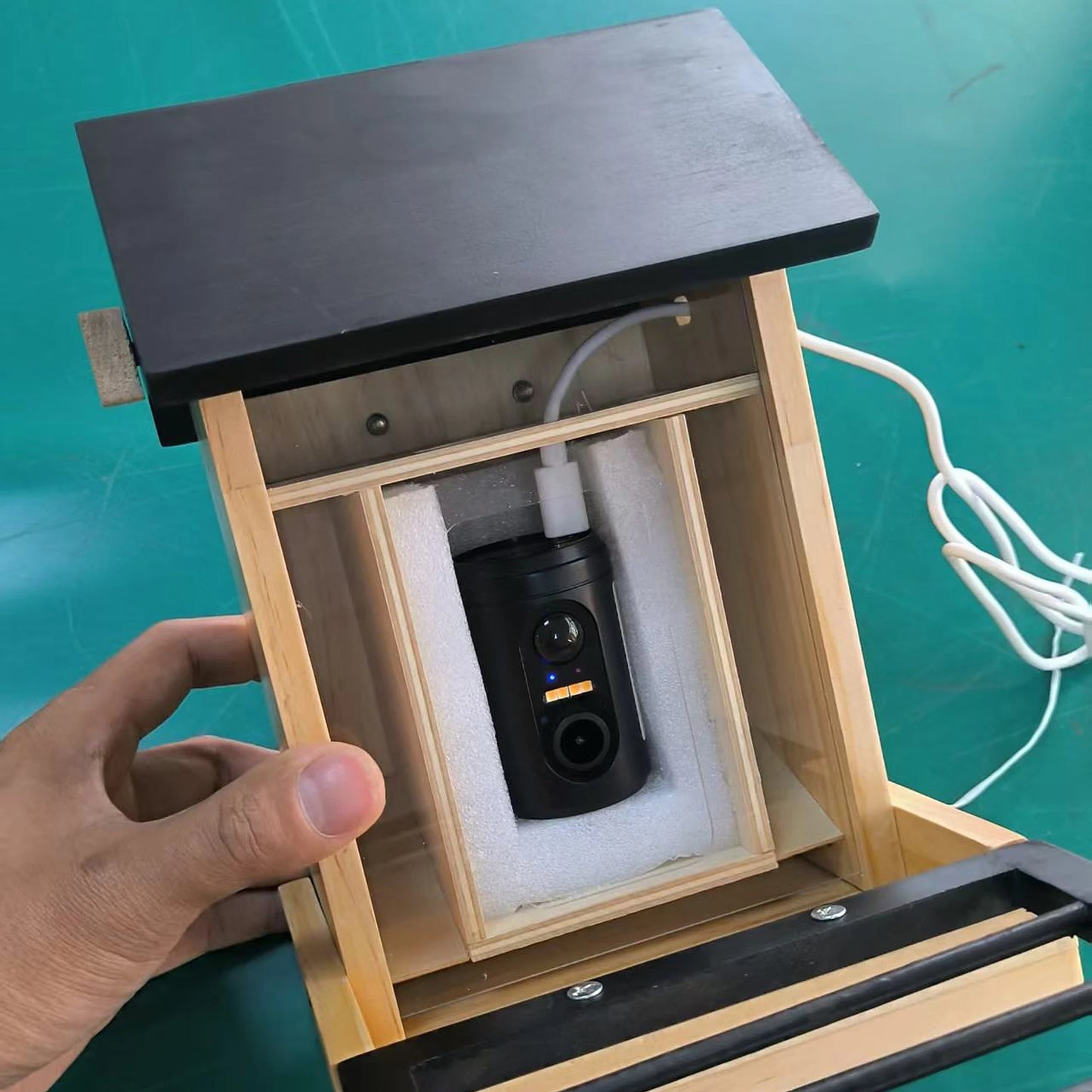 1080P Bird Feeder Camera Built-in Battery Solar Low Power Night Vision Outdoor IP66 Waterproof 2.4G WIFI Camera Connected Feeder