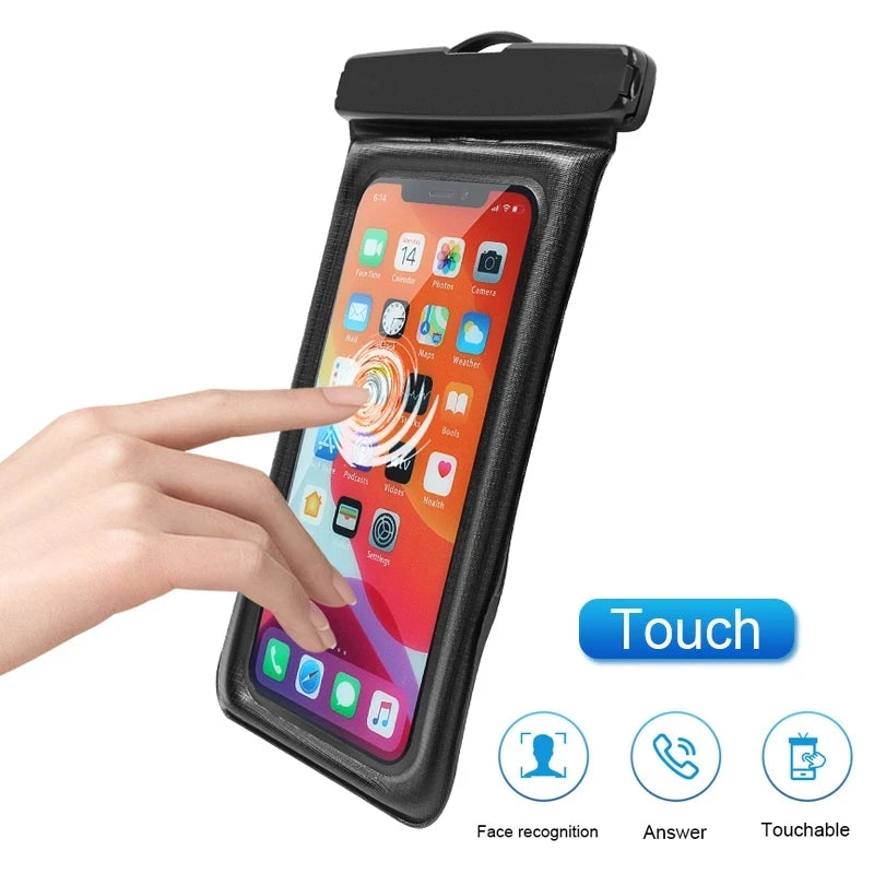 IPX8 Universal Waterproof Phone Cases For iPhone 15 14 13 12 11 Pro Max Water Proof Bag Swim Cover For Samsung S23 S22 S21 Ultra