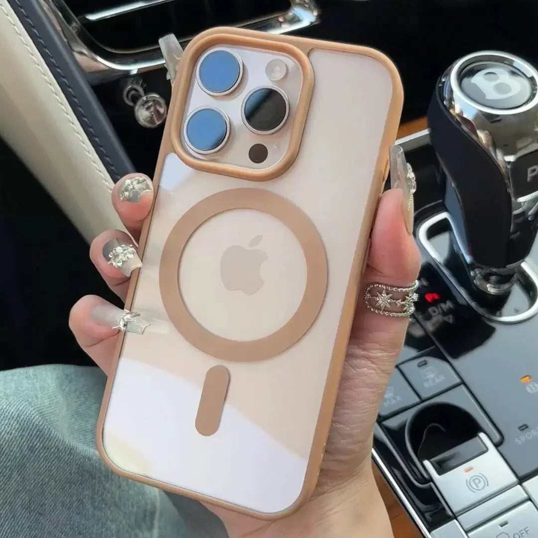 Luxury Candy Wireless Charging Phone Case For iPhone 17 16 15 14 13 12 11 Pro Max 16 Plus 16e Magnetic Bumper Cover for Magsafe