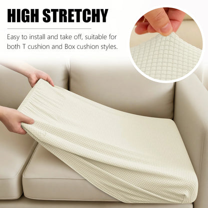 1 2 3 4 Seat Sofa Cushion Cover Back Combination Kit Cover Living Room Waterproof Jacquard Slipcover Couch Seat Protector Case