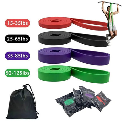 4pcs Pull Up Assistance Bands 4-Level Resistance Bands for Working Out Gym Exercise Bands for Full-Body Training Fitness