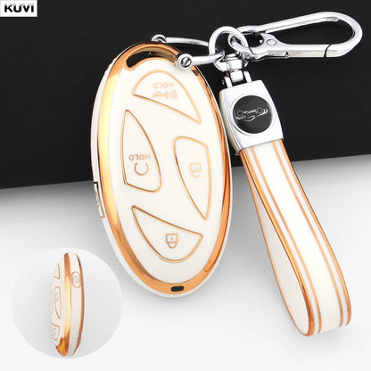 For Hyundai IONIQ 6 New Grand Prix GN7 Kona 5 7 Buttons Fashion TPU Car Remote Key Case Cover Protected Keychain Fob Accessories
