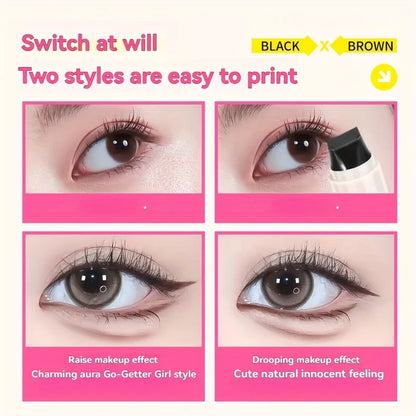 Rotating Eyeliner Stamp Pen, Long-Lasting Waterproof & Sweat-Proof, One-Touch Application, Ideal for Beginners, Perfect for Dail
