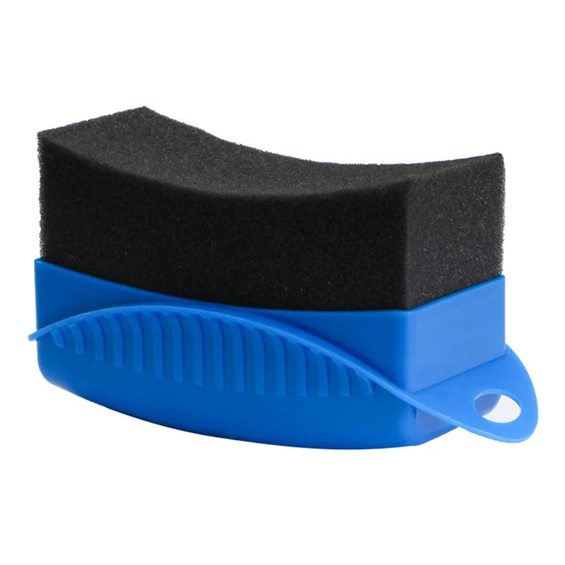 Car Wheel Polishing Waxing Sponge Brush ABS Plastics Washing Cleaning Tire Contour Dressing Applicator Pads Detail Accessories