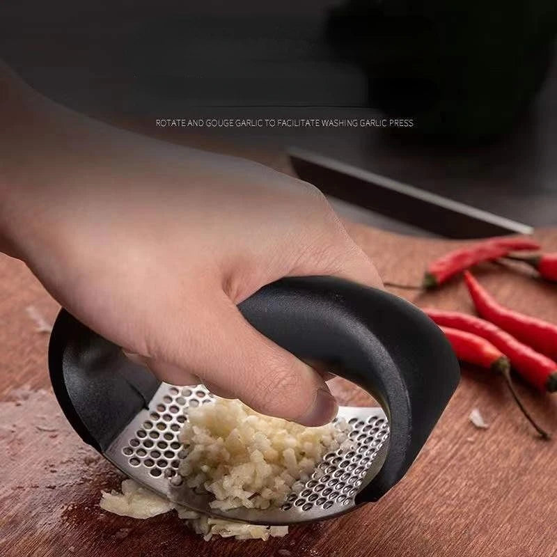 Stainless Steel Manual Garlic Press & Mincer – Kitchen Tool