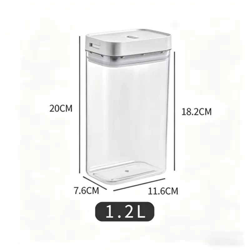 Transparent Plastic Grain Seal Tank Spaghetti Storage Container Moisture-Proof Snack Jar Kitchen Food Tank Pasta Storage Box