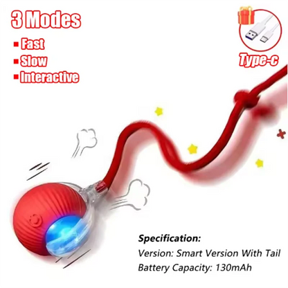 Electric Interactive Ball Toy – Obstacle-Avoidance Pet Toy