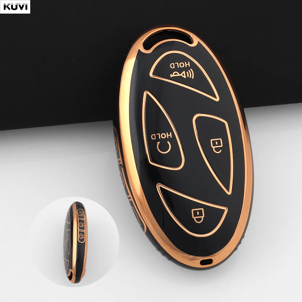 For Hyundai IONIQ 6 New Grand Prix GN7 Kona 5 7 Buttons Fashion TPU Car Remote Key Case Cover Protected Keychain Fob Accessories