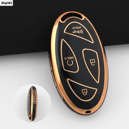 For Hyundai IONIQ 6 New Grand Prix GN7 Kona 5 7 Buttons Fashion TPU Car Remote Key Case Cover Protected Keychain Fob Accessories
