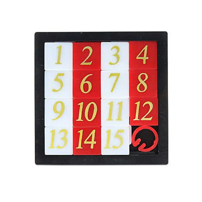 Magnetic Number Sliding Puzzle, Portable Educational Travel Toy for Kids & Adults, Silent Classroom Math Game Logic Brain Teaser