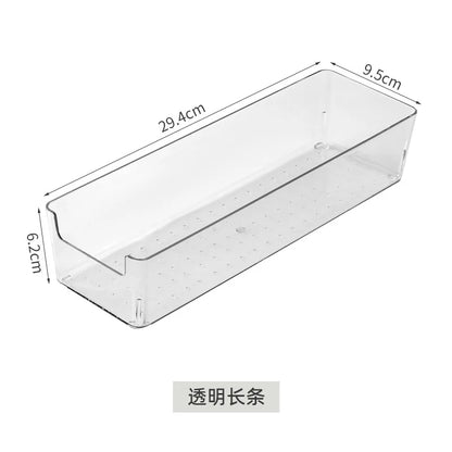 Acrylic Storage Box Desktop Cosmetics Transparent Plastic Box Dormitory Household Facial Mask Skin Box Refrigerator Storage Box