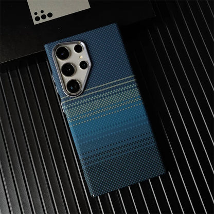 For Samsung Galaxy S26Ultra S26 S25 S24 S23 Ultra Plus Carbon Fiber Texture MagSafe Case Wireless Charging Alloy Lens Hard Cover