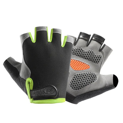 Gym Gloves Women Men Weightlifting Dumbbell Fitness Sport Training Exercise Gloves Non Slip Breathable Fingerless Cycling Gloves