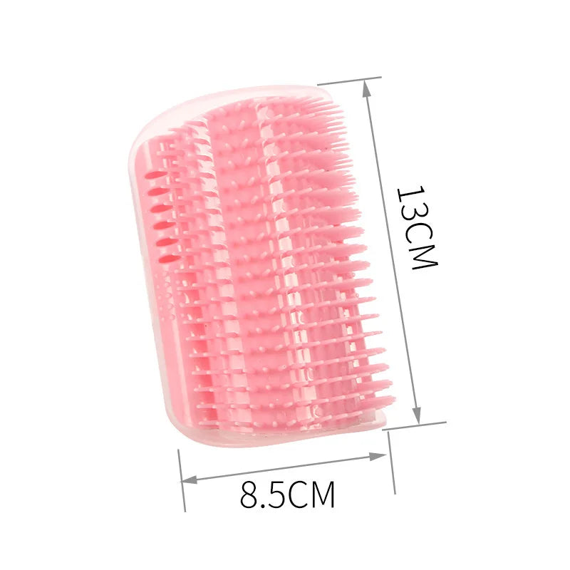 Cat Corner Grooming Brush & Removable Scratcher Comb