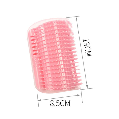 Cat Corner Grooming Brush & Removable Scratcher Comb