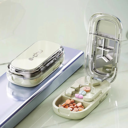 Portable Pill Splitter Pill Divider, and Pill Cutter That Can Precisely and Evenly Split Pills into Halves, Thirds, and Quarters