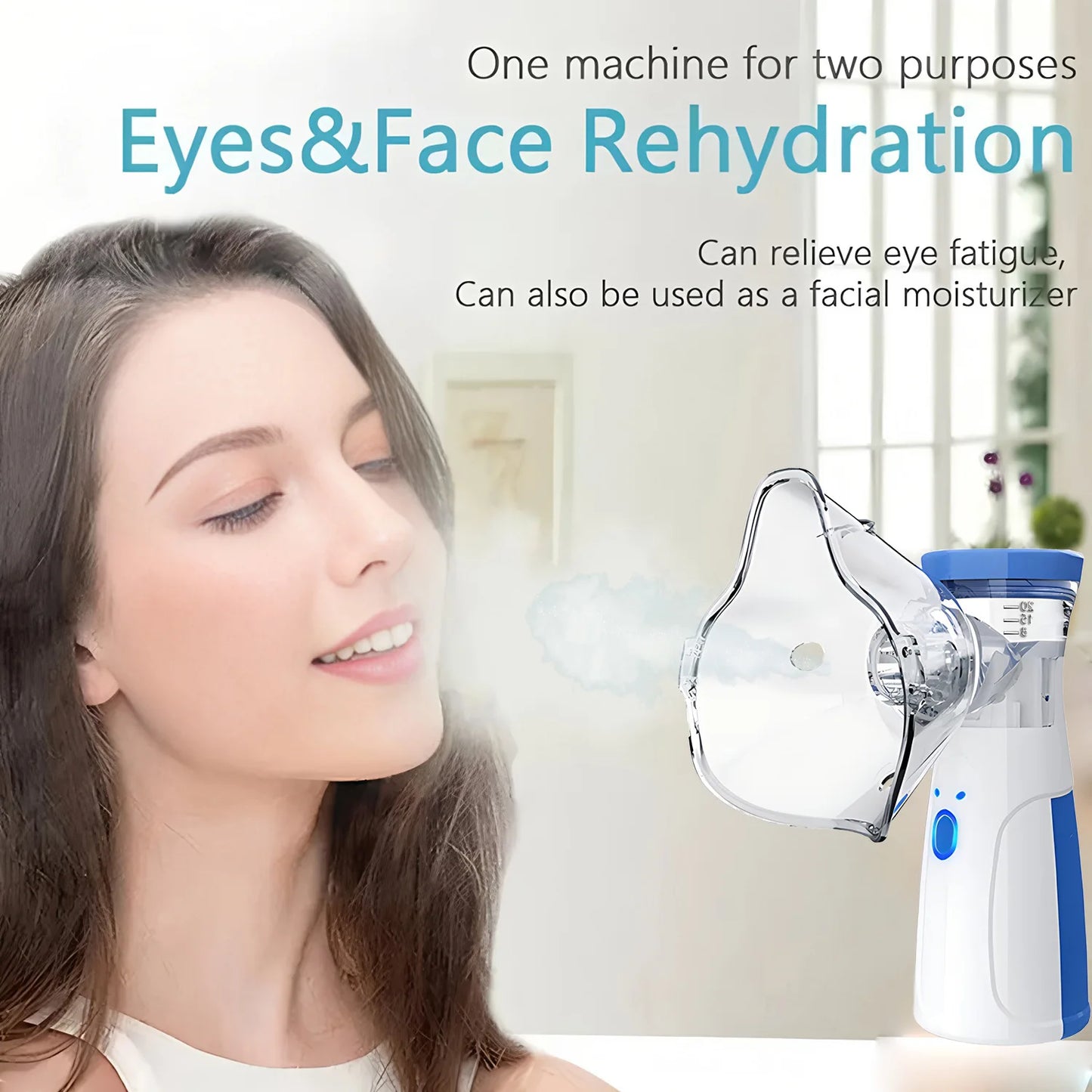 Mini Facial Steamer Nano Mister Facial Sprayer USB Nebulizer Humidifier Moisturizing Hydrating Women Beauty Skin Care Tool