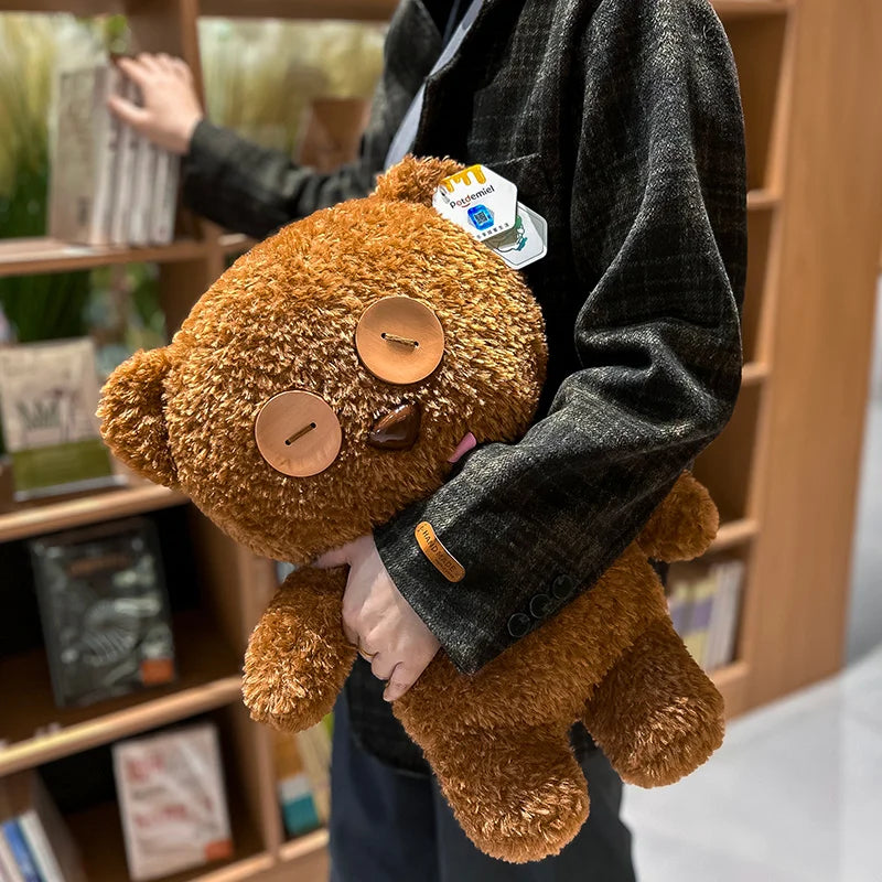 Minion TIM Bear Plush Toy Fluffy Bobs Teddy Bear Plushies Pillow Cute Bear Doll Bag Pendant Children's Room Decor Xmas Kid Gift