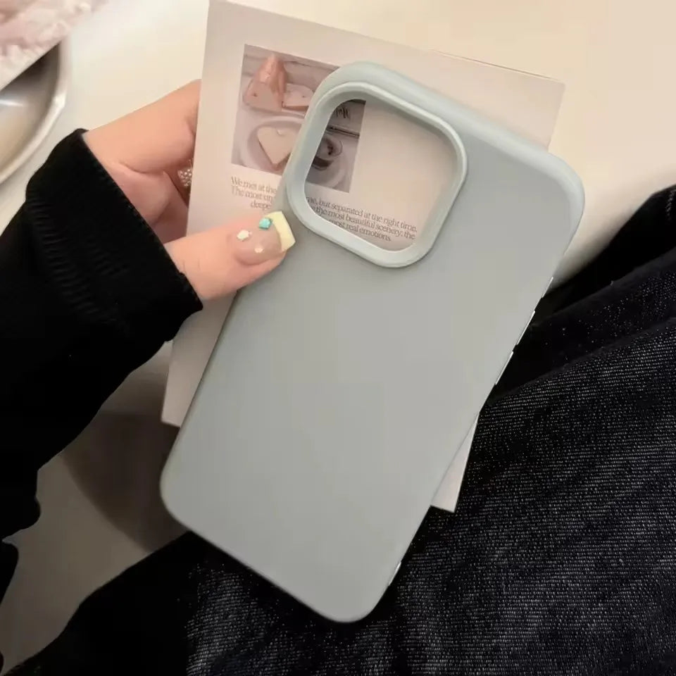 Silicone Solid Color iPhone Case – Dopamine Style