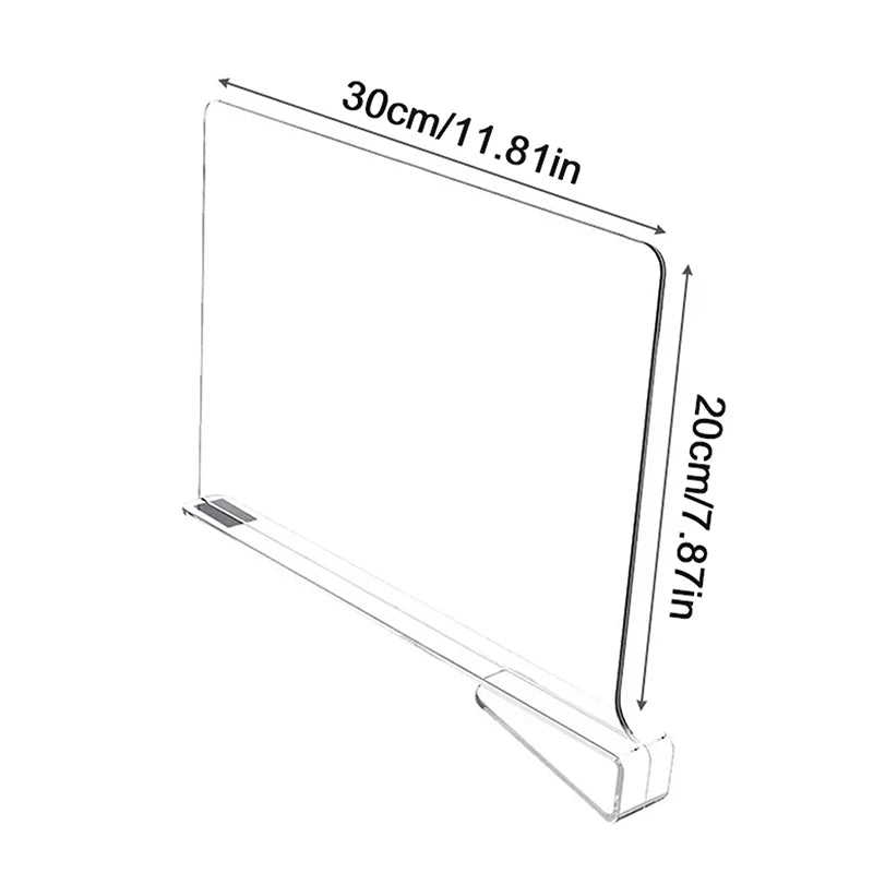 Transparent Closet Shelf For Wardrobe Organizer Clothes Divider Cupboard Bookcase Divider Baffle