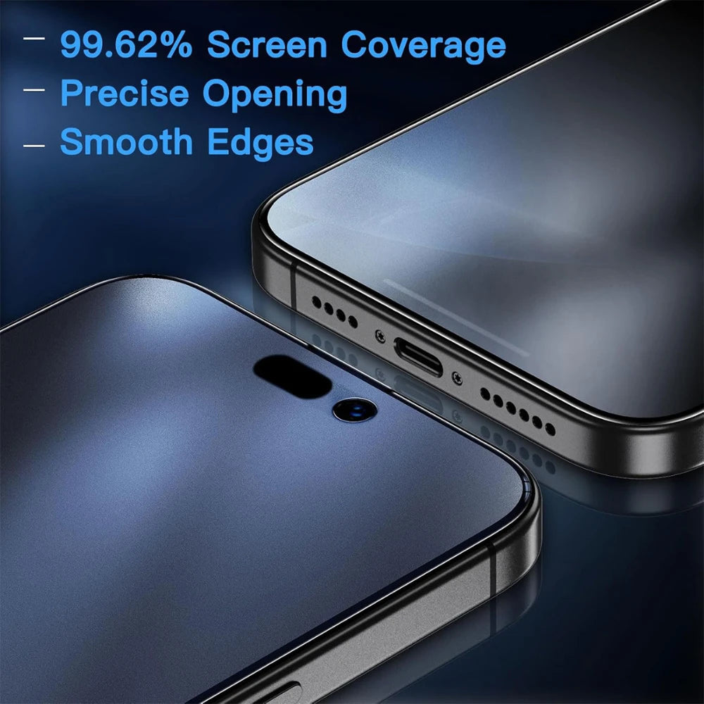 NNBILI 3Pack Oleophobic Coating Dust Free Easy Installation Matte Screen Protector For iPhone 16 14 13 12 15 17 18 Pro Max Glass