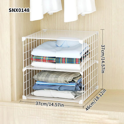 Clothing Layered Storage Wardrobe Partition Rack Hanging Closet Cross Partition Vertical Student Dormitory Cabinet Layered Rack