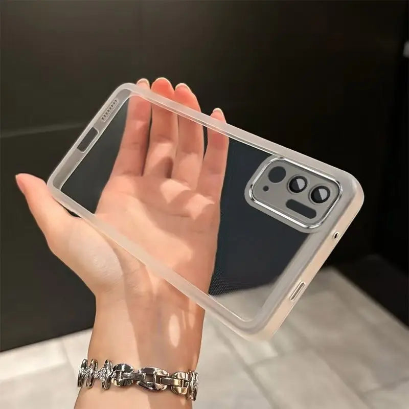 Xiaomi Poco M3 Pro 5G Plating Silicone Case – Shockproof Transparent Soft Back Cover