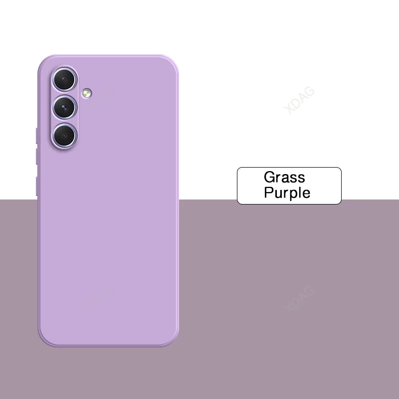 Original Solid Color Back Cover for Samsung Galaxy A54 A34 A24 A14 A04 A04S A73 A53 A33 A23 A13 4G 5G Liquid Silicone Phone Case