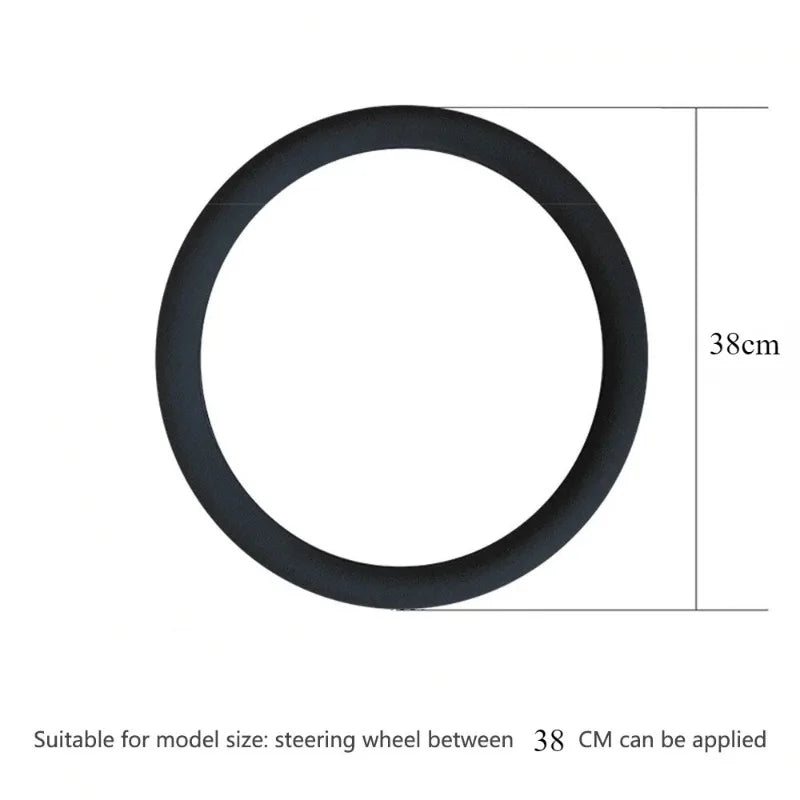 Non-Slip Silicone Steering Wheel Cover Summer Breathable Elastic Universal Fit 38cm Car Steering Wheel Protector Accessory